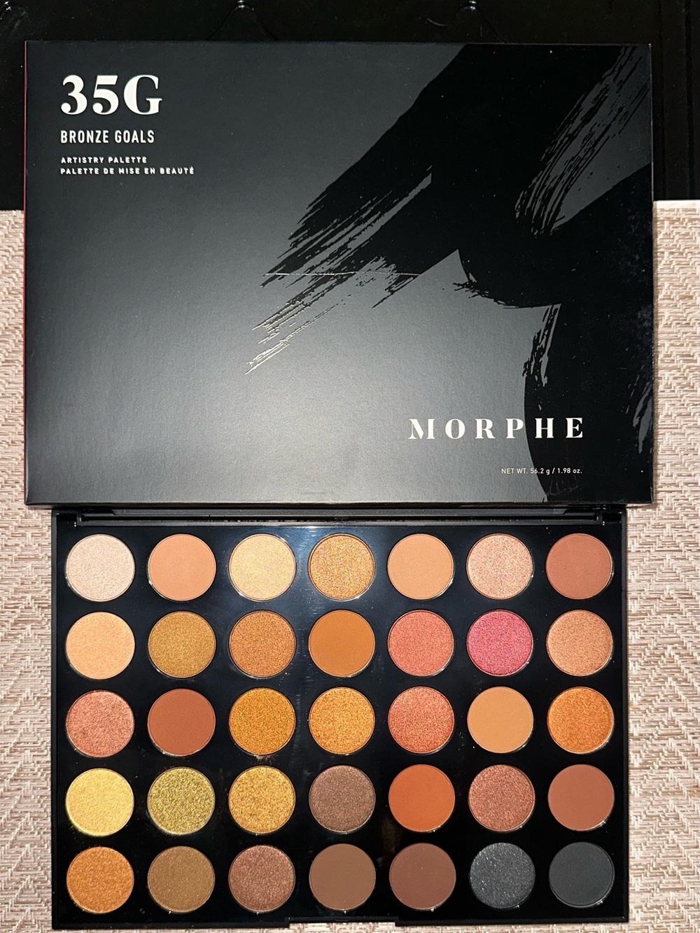 Morphe 35G Bronze Goals Eyeshadow Palette - Warm Bronze Shades